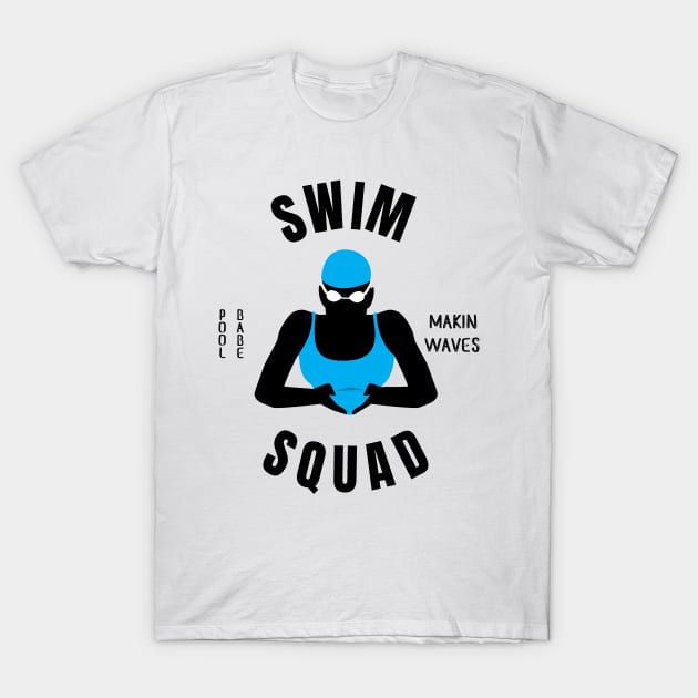 Women Breaststroke Swim Squad Girls Swimming Gift T-Shirt by atomguy